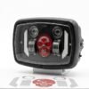 Premium Skull Headlamp Assembly for Honda CD70 & CG125 – Dual LED Projector Headlight with Red Skull DRL