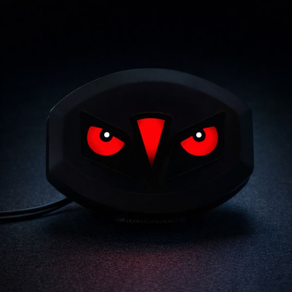 Premium Devil Eye Bike Backlight – Universal 12V LED Brake Tail Light with Dynamic Red & Blue LED for 125cc Motorcycles