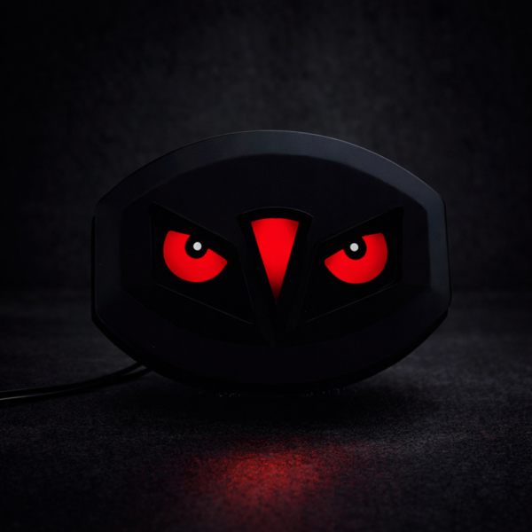 Premium Devil Eye Bike Backlight – Universal 12V LED Brake Tail Light with Dynamic Red & Blue LED for 125cc Motorcycles
