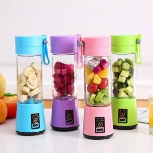 Portable Rechargeable Blender 380ml – USB Electric Personal Smoothie Maker & Juicer Cup with 6 Stainless Steel Blades