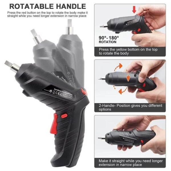 Premium Quality 47-in-1 Rechargeable Electric Screwdriver Set – Chrome Vanadium Steel Precision Tool Kit