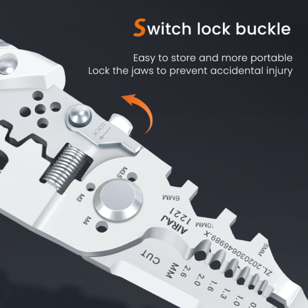 Multi-Function 10-in-1 Wire Stripper and Cutter – Professional Electrical Crimping Tool with Wire Cutting, Stripping & Screw Functions