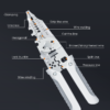 Multi-Function 10-in-1 Wire Stripper and Cutter – Professional Electrical Crimping Tool with Wire Cutting, Stripping & Screw Functions